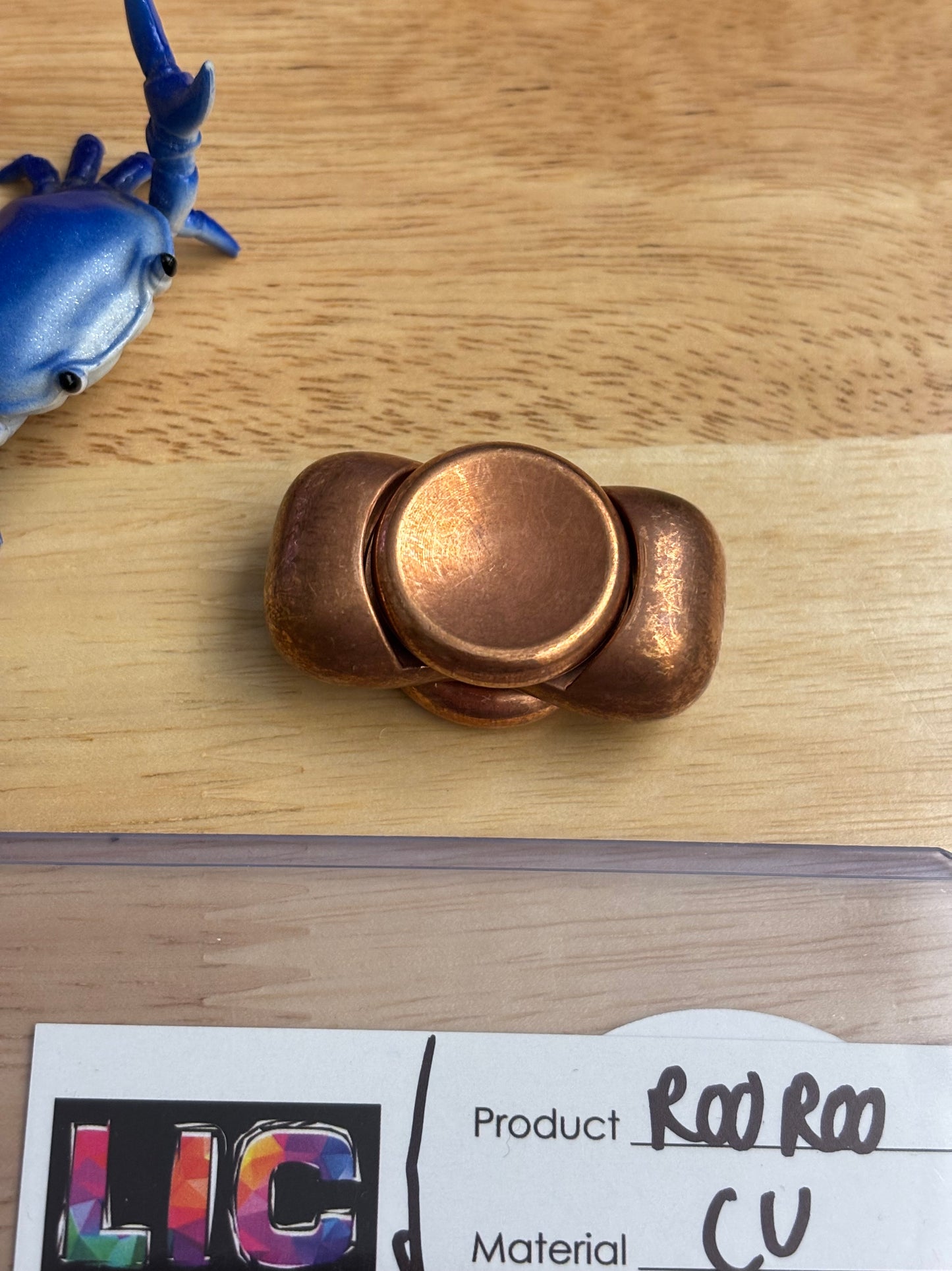 LIC EDC - Roo Roo - copper - fidget spinner  - fidget toy