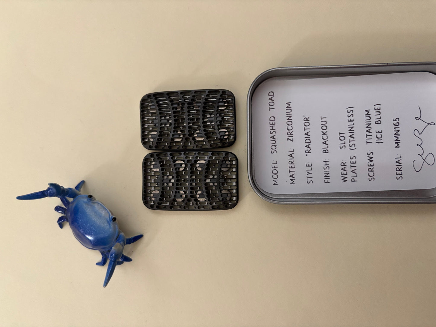 Magnus radiator - zirc with SS plate - fidget toy