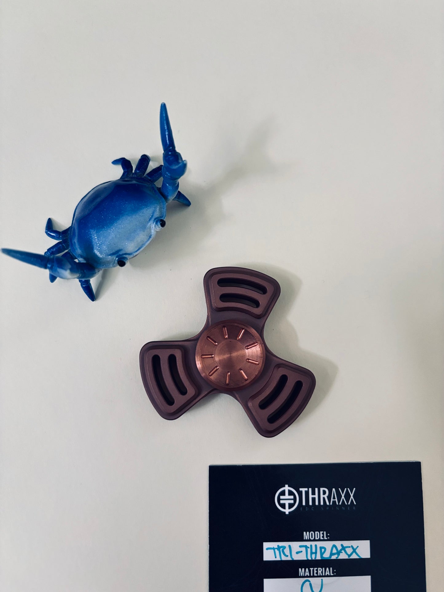 Thraxx mini Tri copper spinner - Fidget toy - fidget spinner