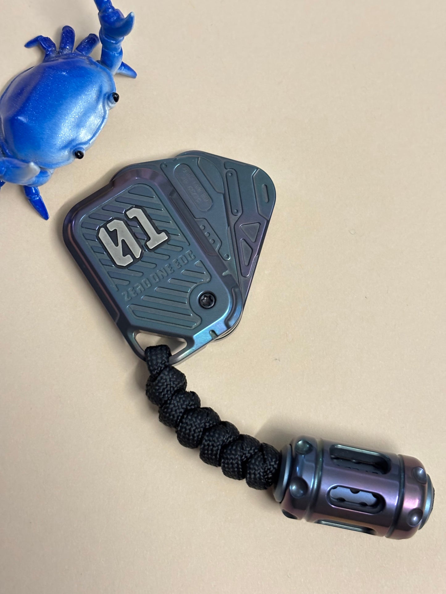 Zero One Edc - Pop2 zirc with zirc spin bead - fidget toy