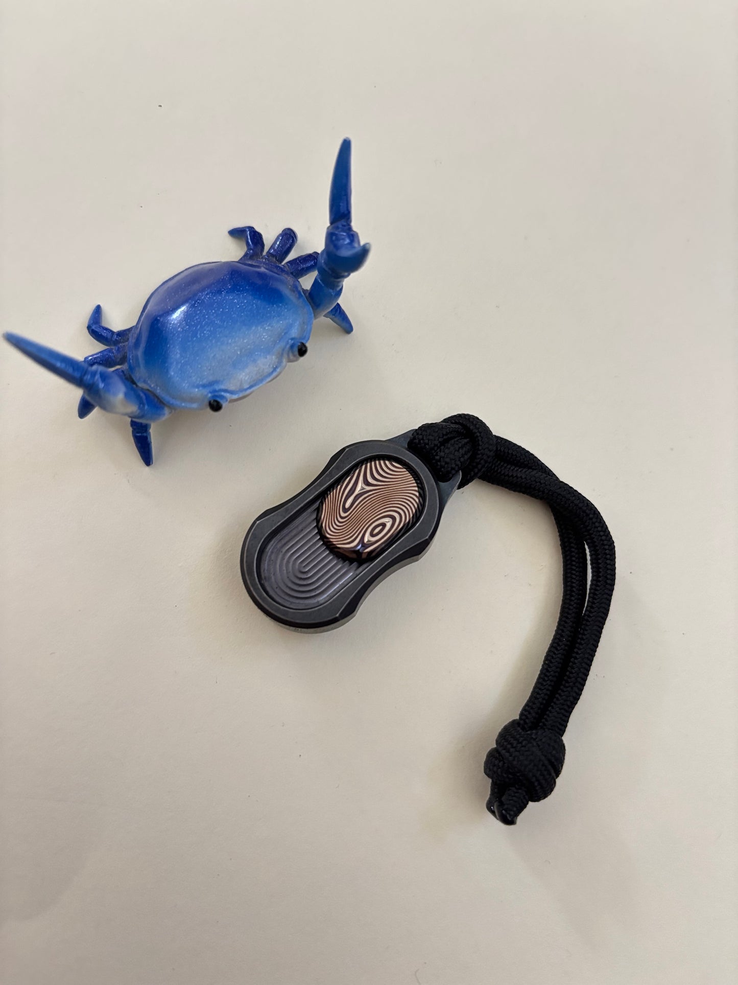 Compoform new bean - damasteel gold anodized slider/ clicker - fidget toy