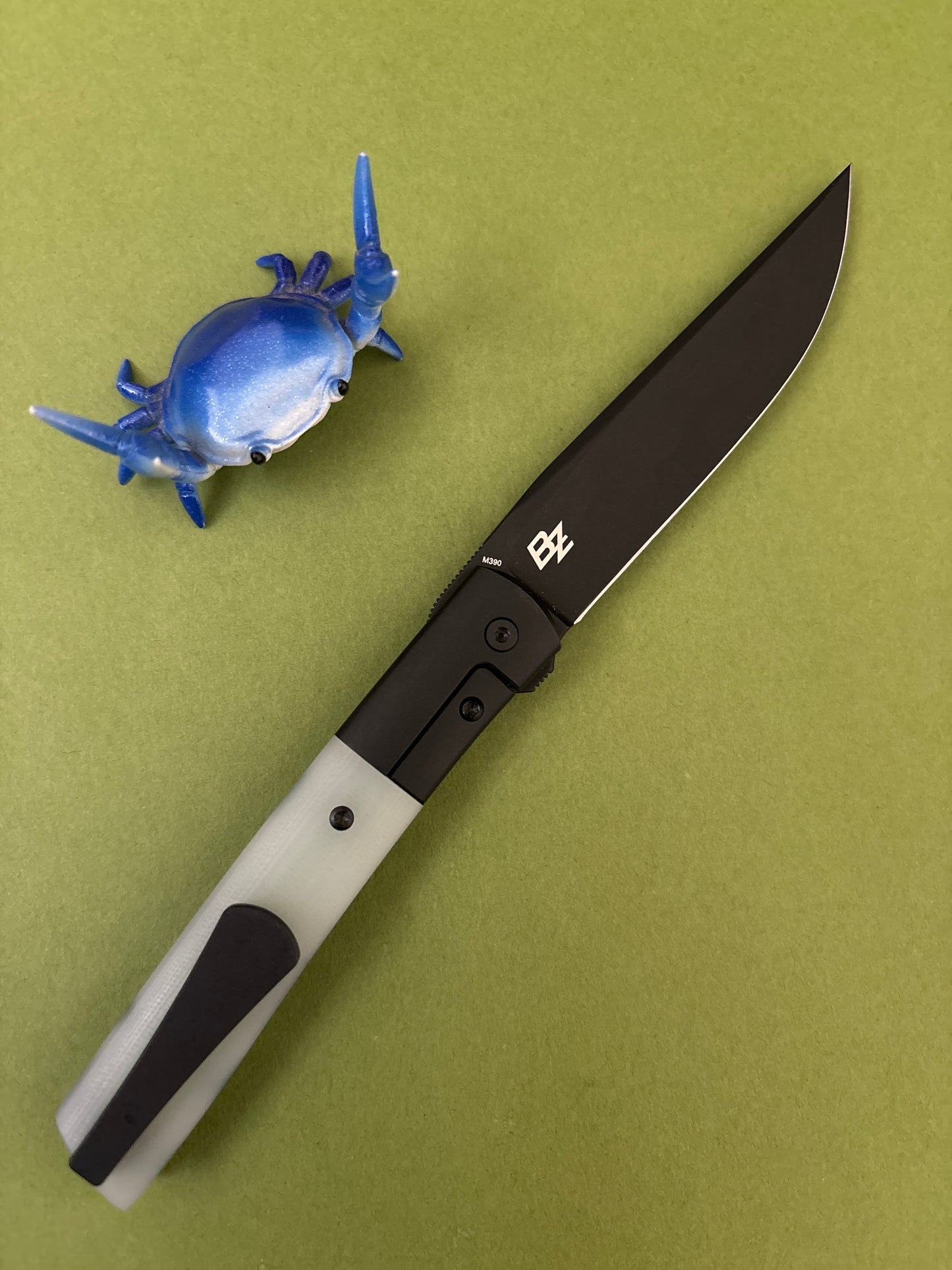 Boker Plus premium urban trapper jade flipper m390  - edc knife