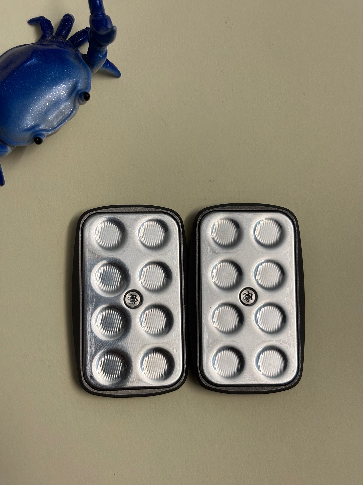 Magnus arc mini frag slider - ti with SS plate - fidget toy