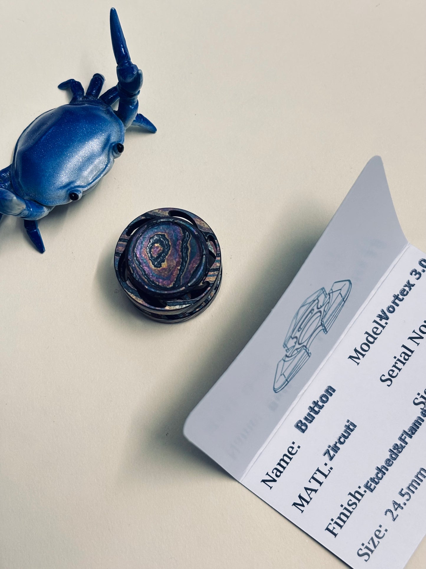 Njthandpower NJT - zircuti vortex 3.0 button - fidget toy