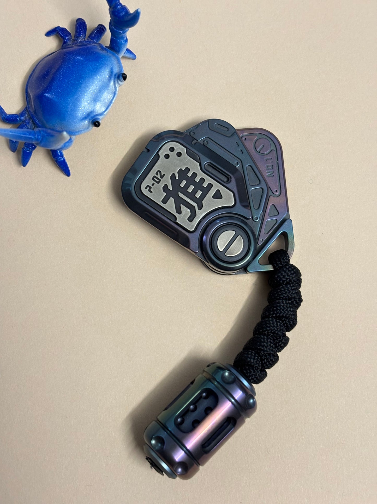 Zero One Edc - Pop2 zirc with zirc spin bead - fidget toy