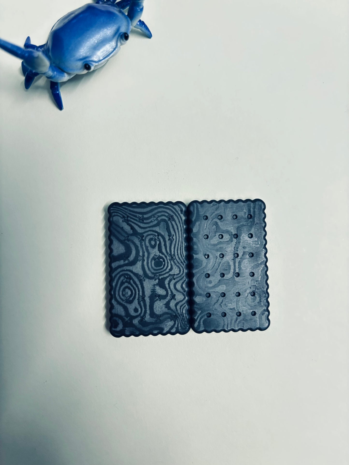 Clown orange - carbon fiber ox slider - fidget slider