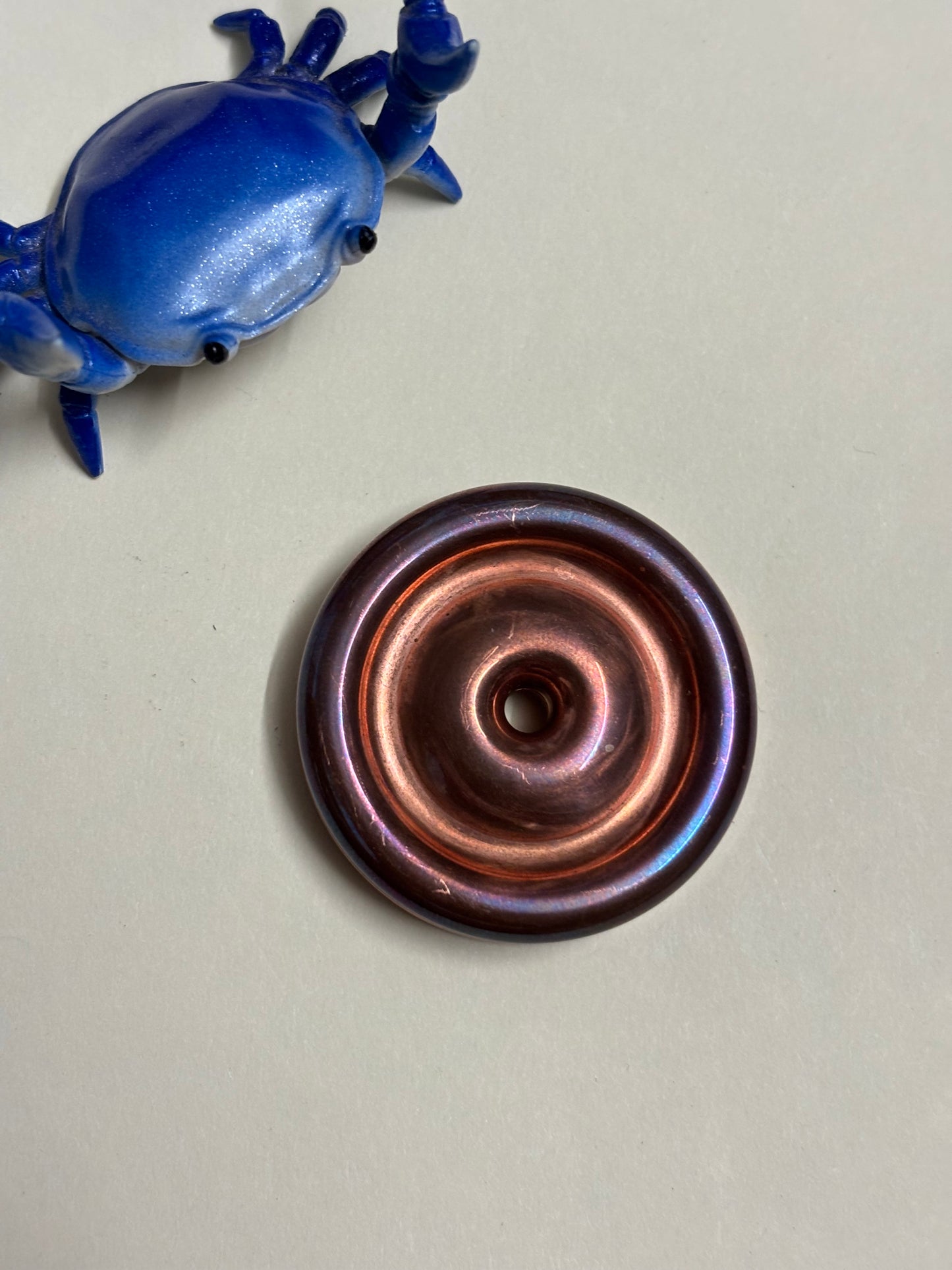 Black hole (Dark kitty) - copper - haptic coin - fidget toy