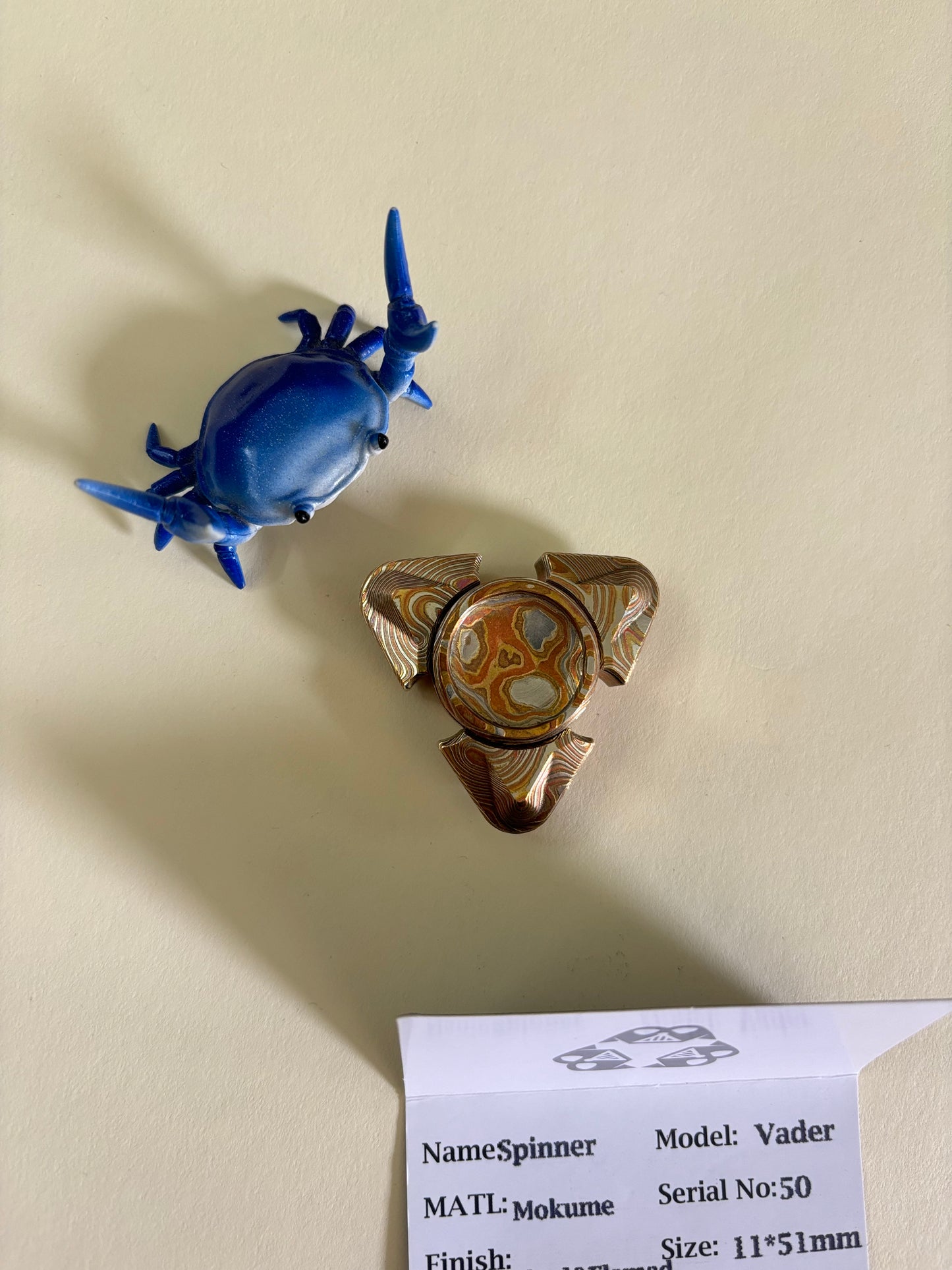 Njthandpower - Vader mokume spinner - fidget toy