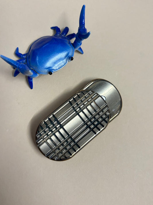 Hogdoggin Divoc slider - brass - fidget slider - fidget toy