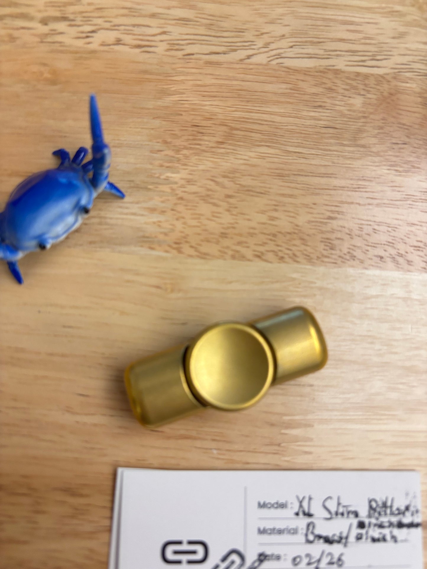 Clean EDC - slim pillar XL - brass - fidget spinner - fidget toy