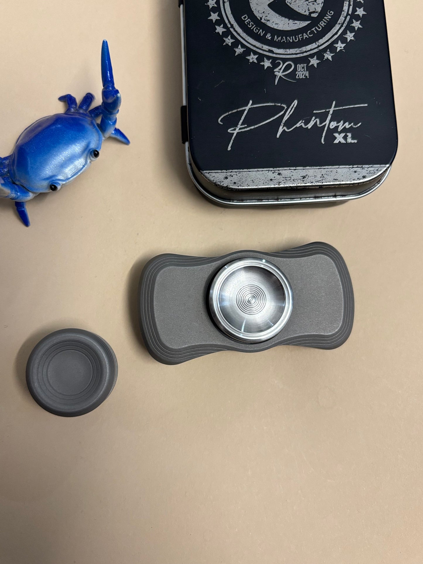 2R phantom XL - tungsten - fidget spinner /  fidget toy