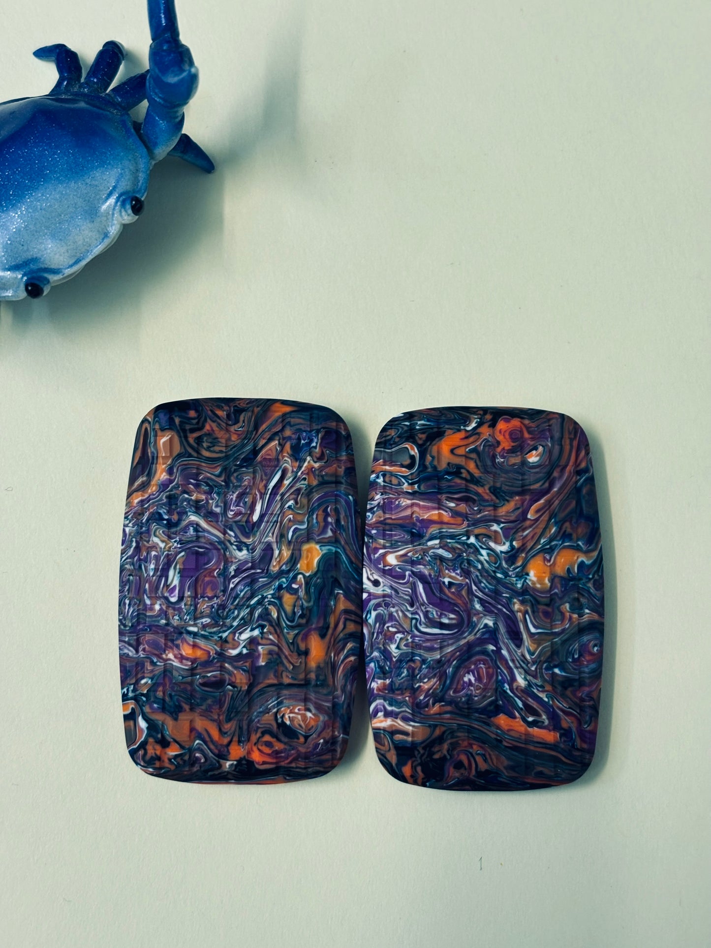 Magnus resin - arc mini frag slider - with SS plate - fidget toy