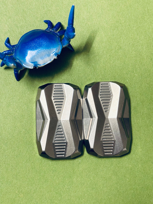 Magnus stealth - slider stonewash ti with ss screw in plates - fidget toy