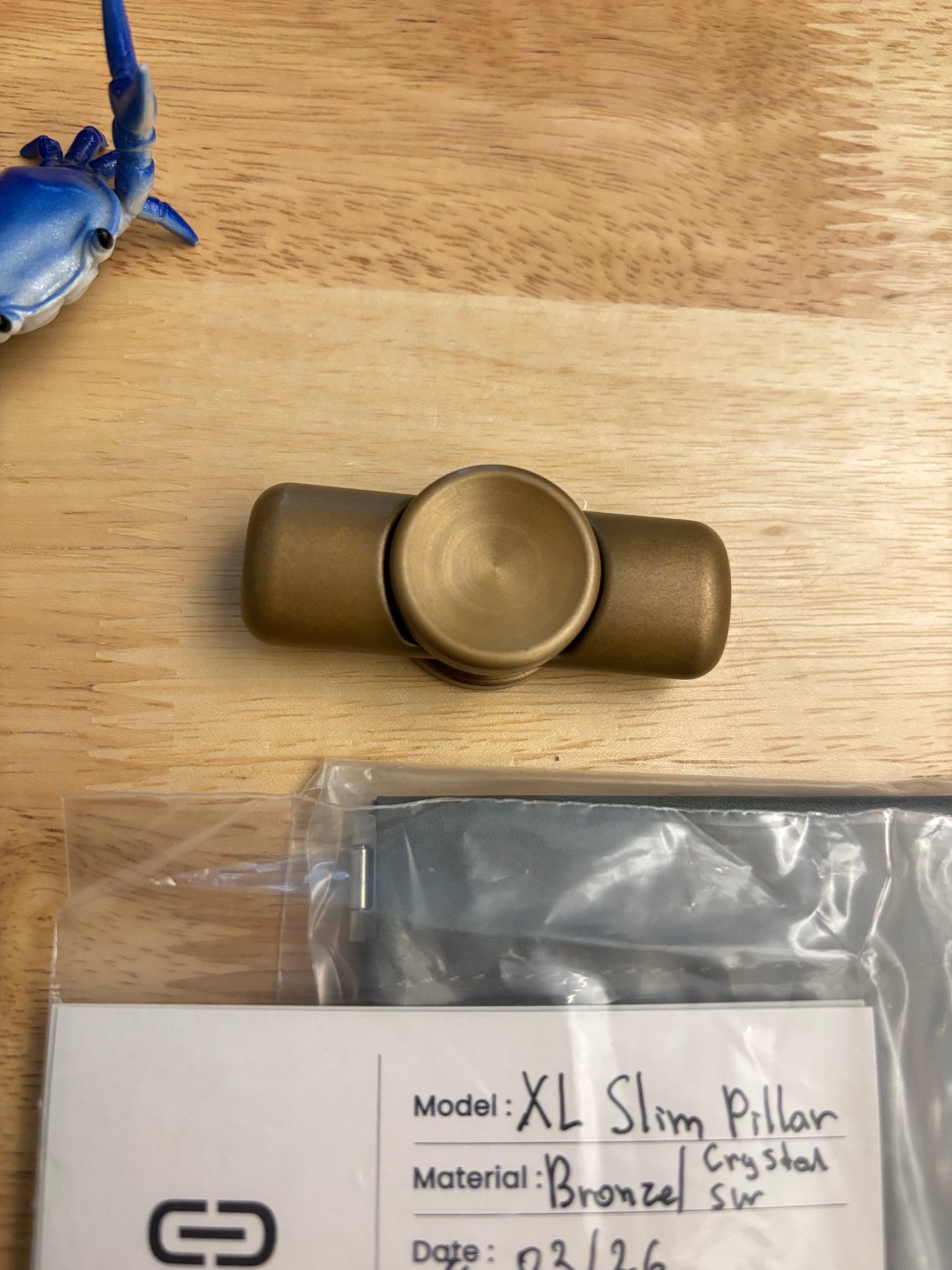 Clean EDC - slim pillar XL - bronze - fidget spinner - fidget toy