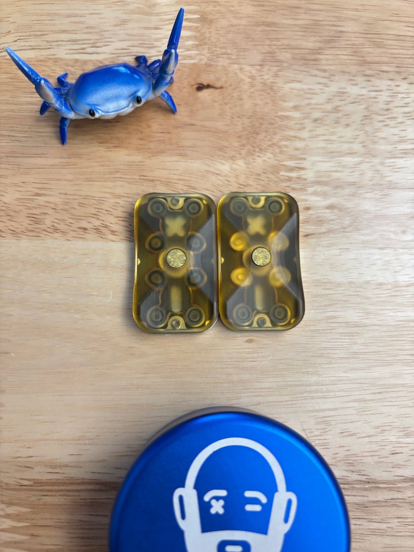 Fidgetboy Ergo ultem / SS slider - 3 click - fidget toy