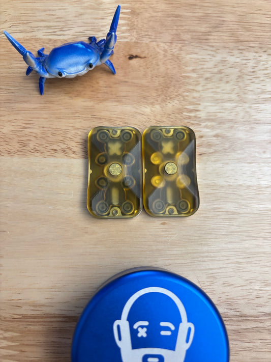 Fidgetboy Ergo ultem / SS slider - 3 click - fidget toy