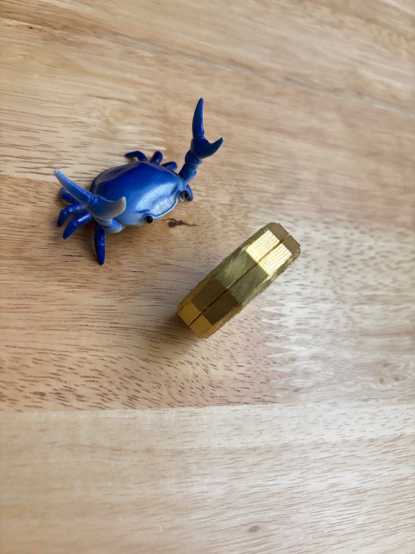 njthandpower NJT - Mokume stellar edge haptic coin - fidget toy