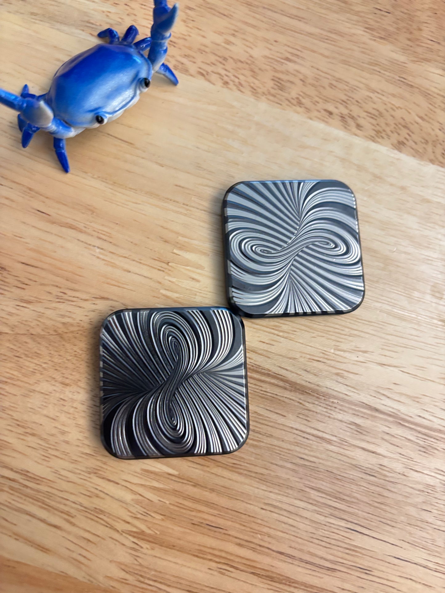 Compoform Horizon 3 x 3 - laser etched titanium slider