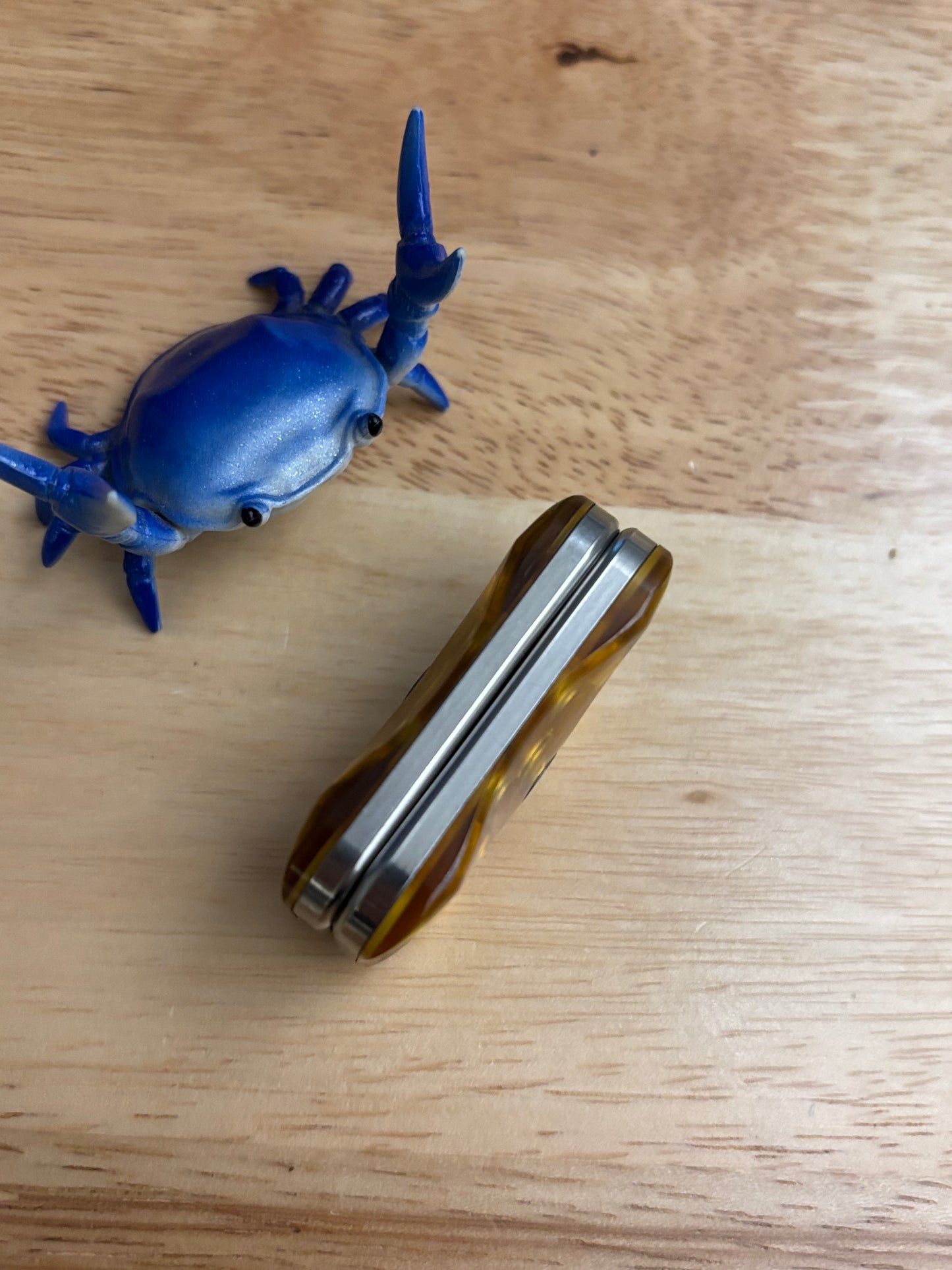 Fidgetboy Ergo ultem / SS slider - 3 click - fidget toy