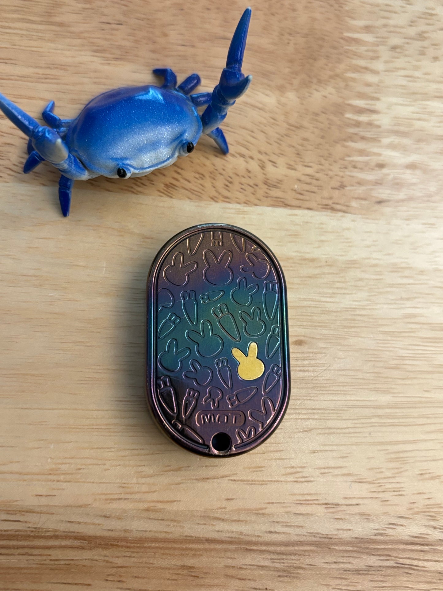 MOT Groove rabbit - zirc oil slick  fidget toy