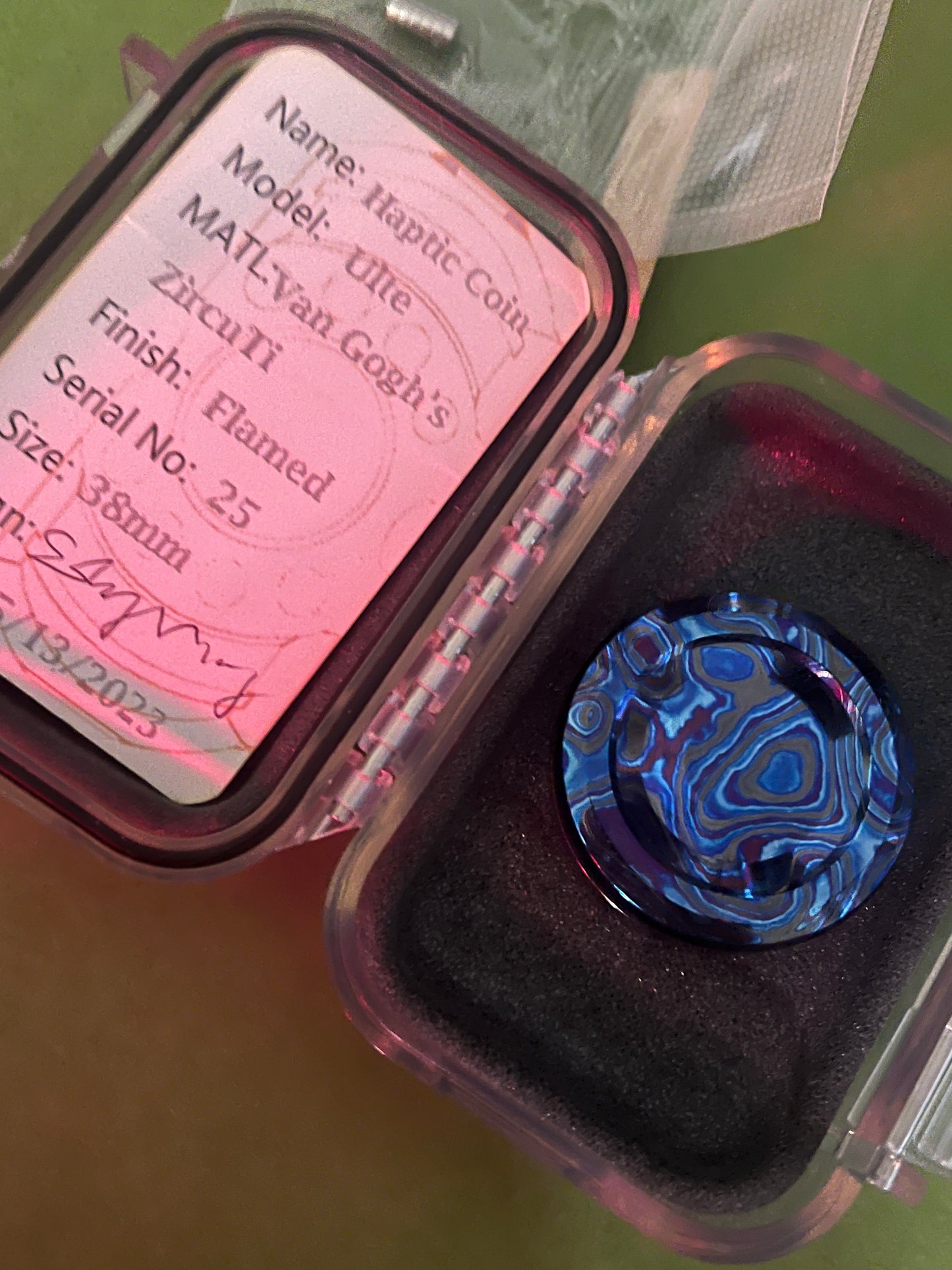 njthandpower NJT - zircuti van gogh - Ulte haptic coin - fidget toy