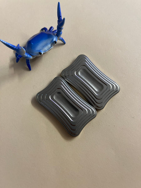 Magnus 3 click splat slider - titanium with zirc screw plate - fidget toy