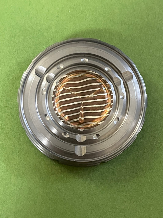 Meton boss giga-tron worry stone/spinning top - mokume/w/wc bearing - fidget toy