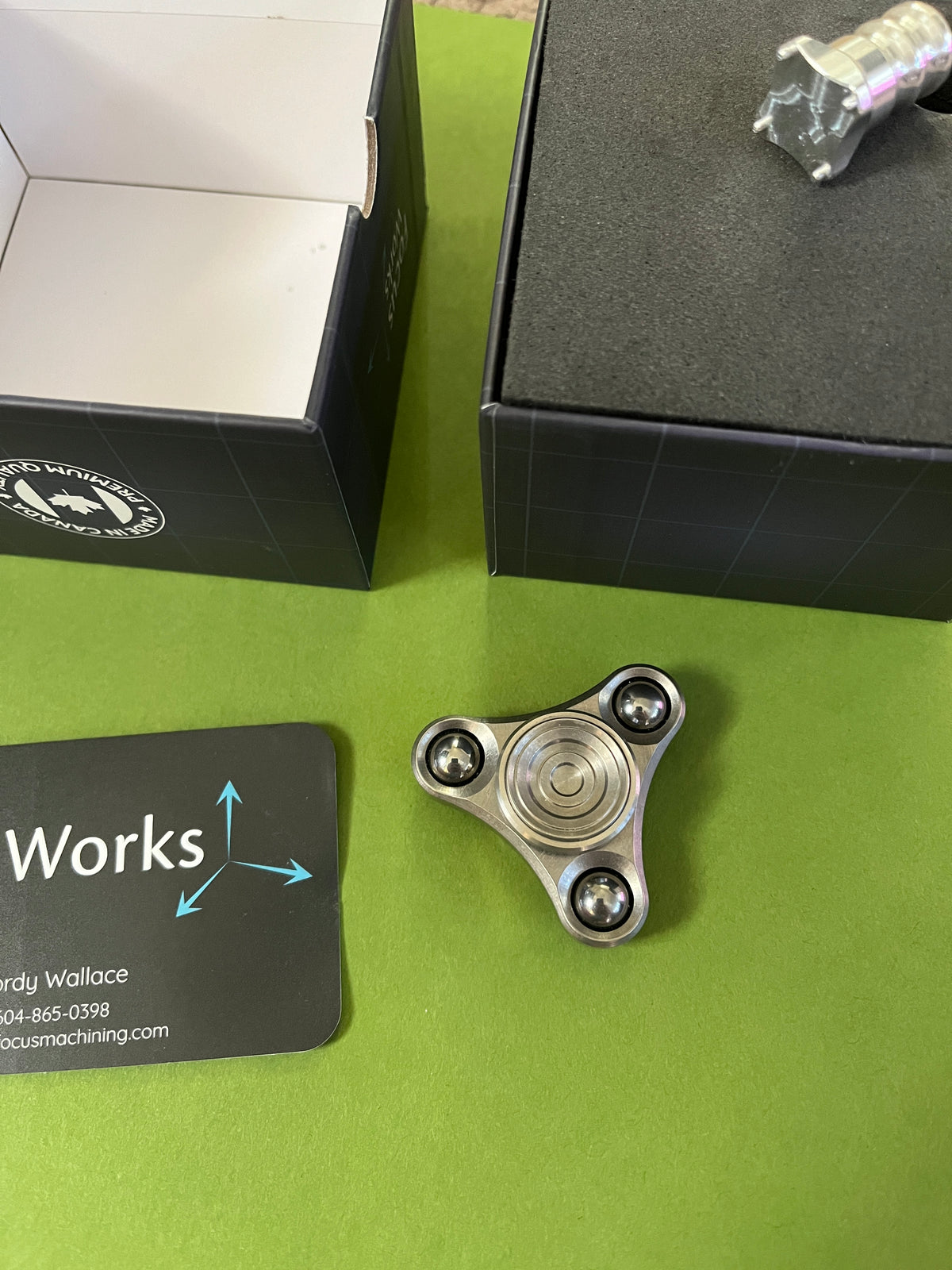 Micro Fidget Spinner Focuswork micro axis s - tungsten - fidget spinner - Fidget toy ...