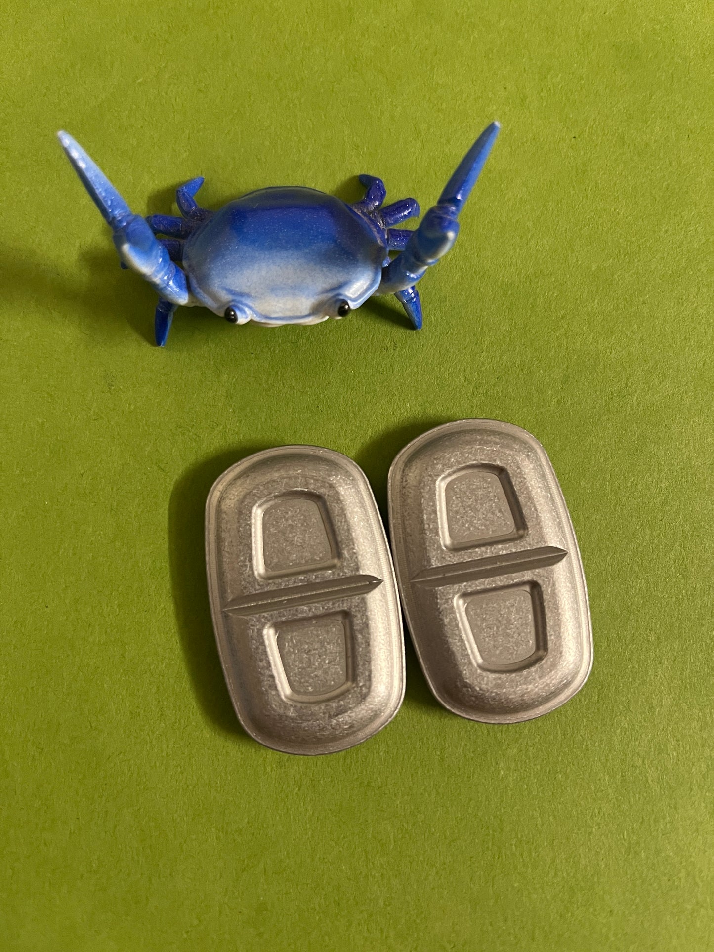 Fidget things - chonky tab - stainless steel / brass plates