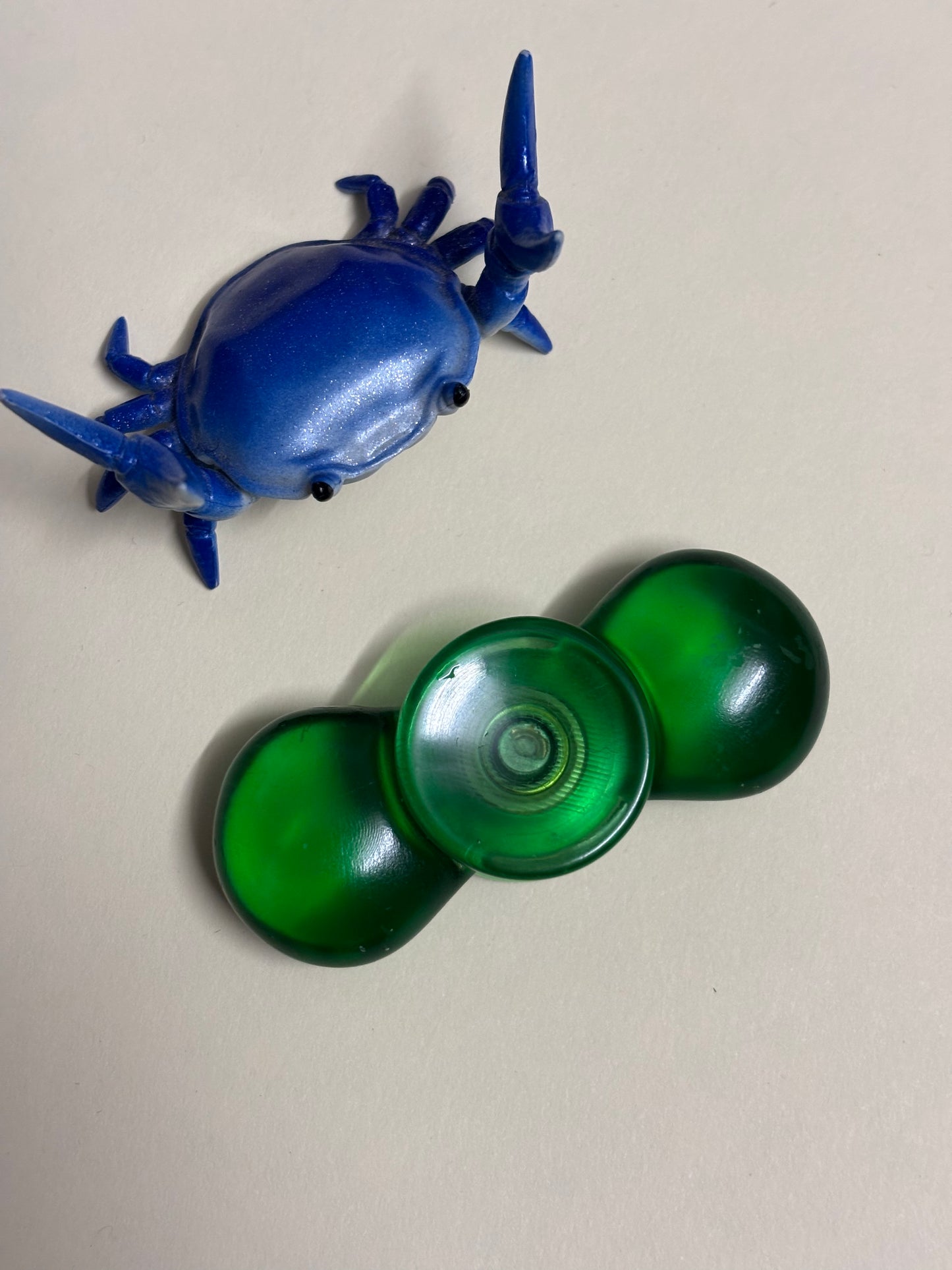 LIC edamame - green resin - fidget spinner  - fidget toy