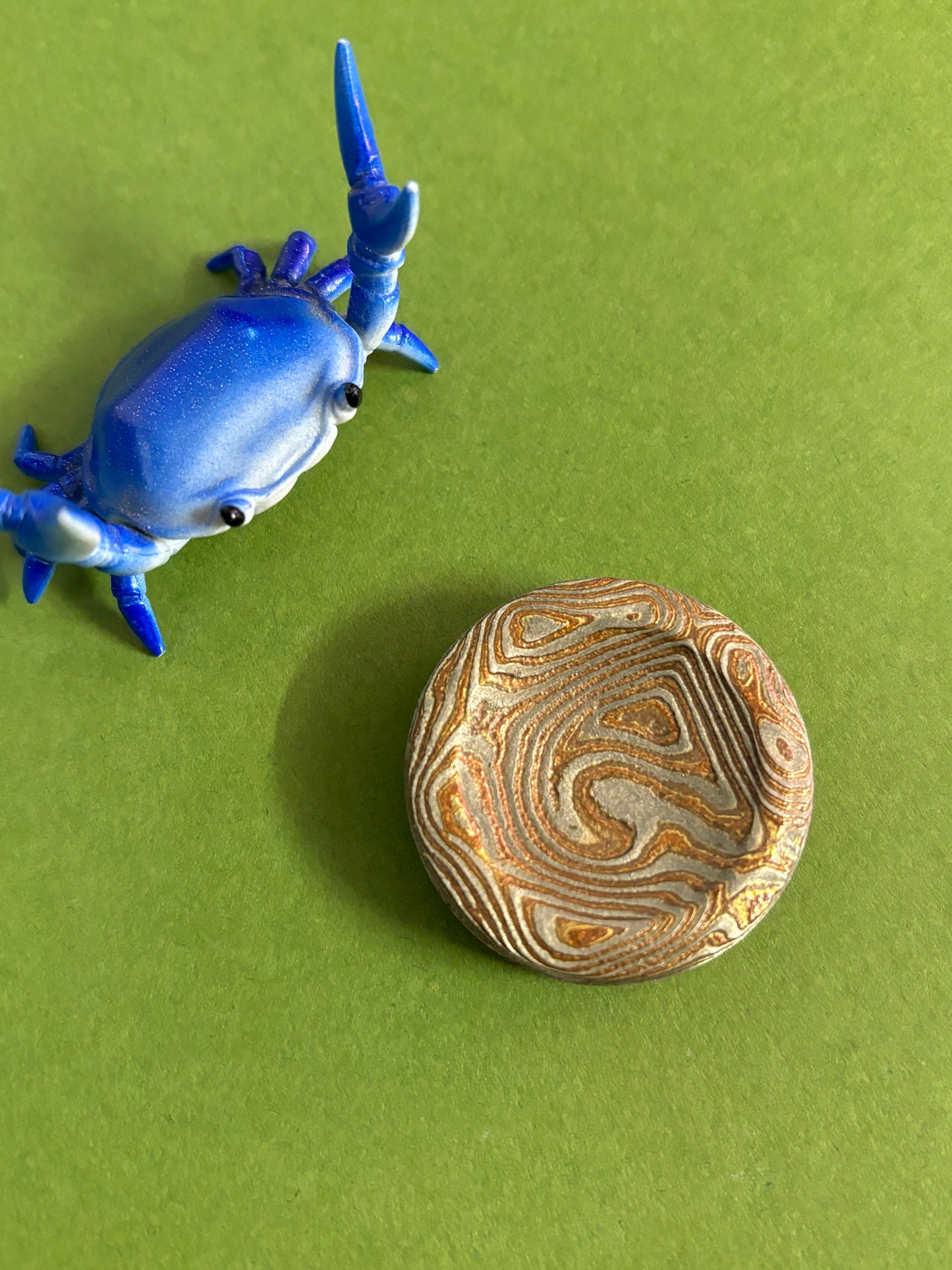 njthandpower NJT - Mokume Ulte haptic coin - fidget toy