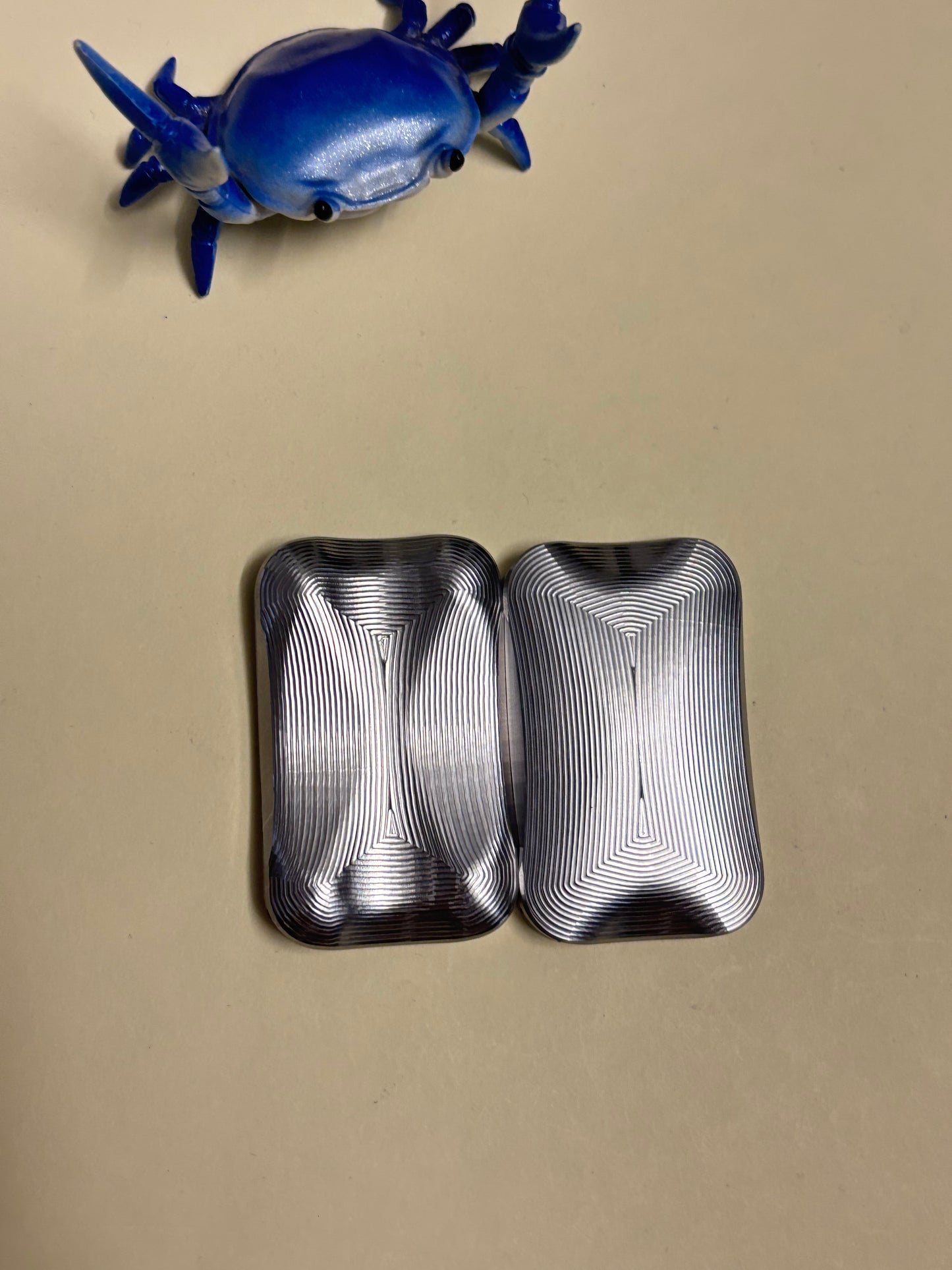 Moduswork Rapt MVS asymmetrical - ss - with inserts - slider - fidget toy