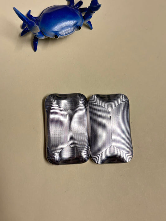 Moduswork Rapt MVS asymmetrical - ss - with inserts - slider - fidget toy