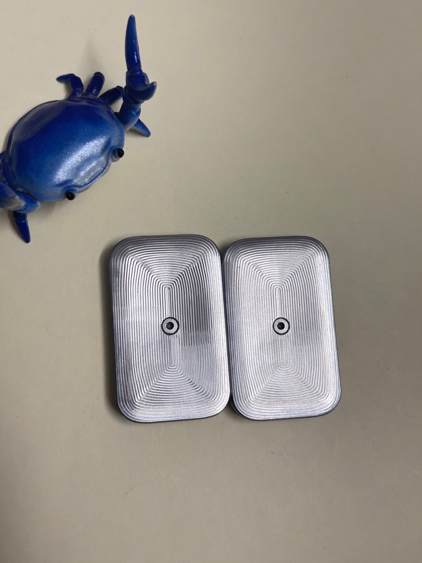 Moduswork Rapt MVS asymmetrical - ss - with inserts - slider - fidget toy