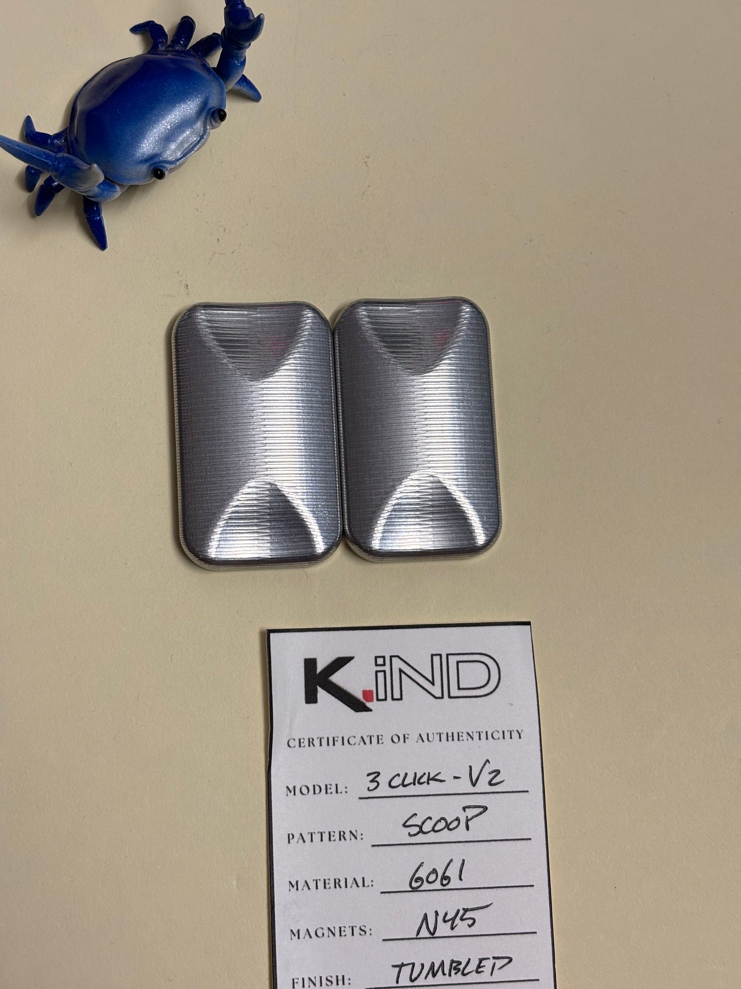 Kind Industries - Scoop slider - Aluminum / SS - fidget toy