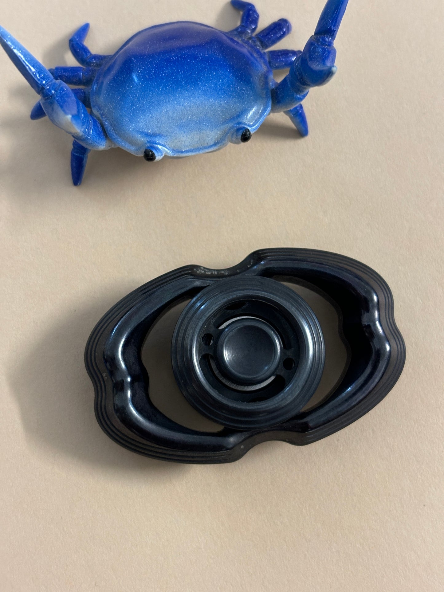2R LQEDC - tungsten obsidian - fidget spinner  - fidget toy