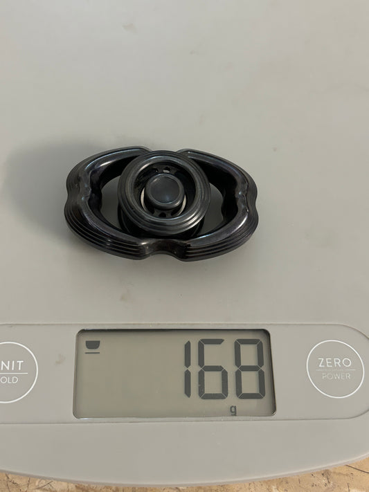 2R LQEDC - tungsten obsidian - fidget spinner  - fidget toy