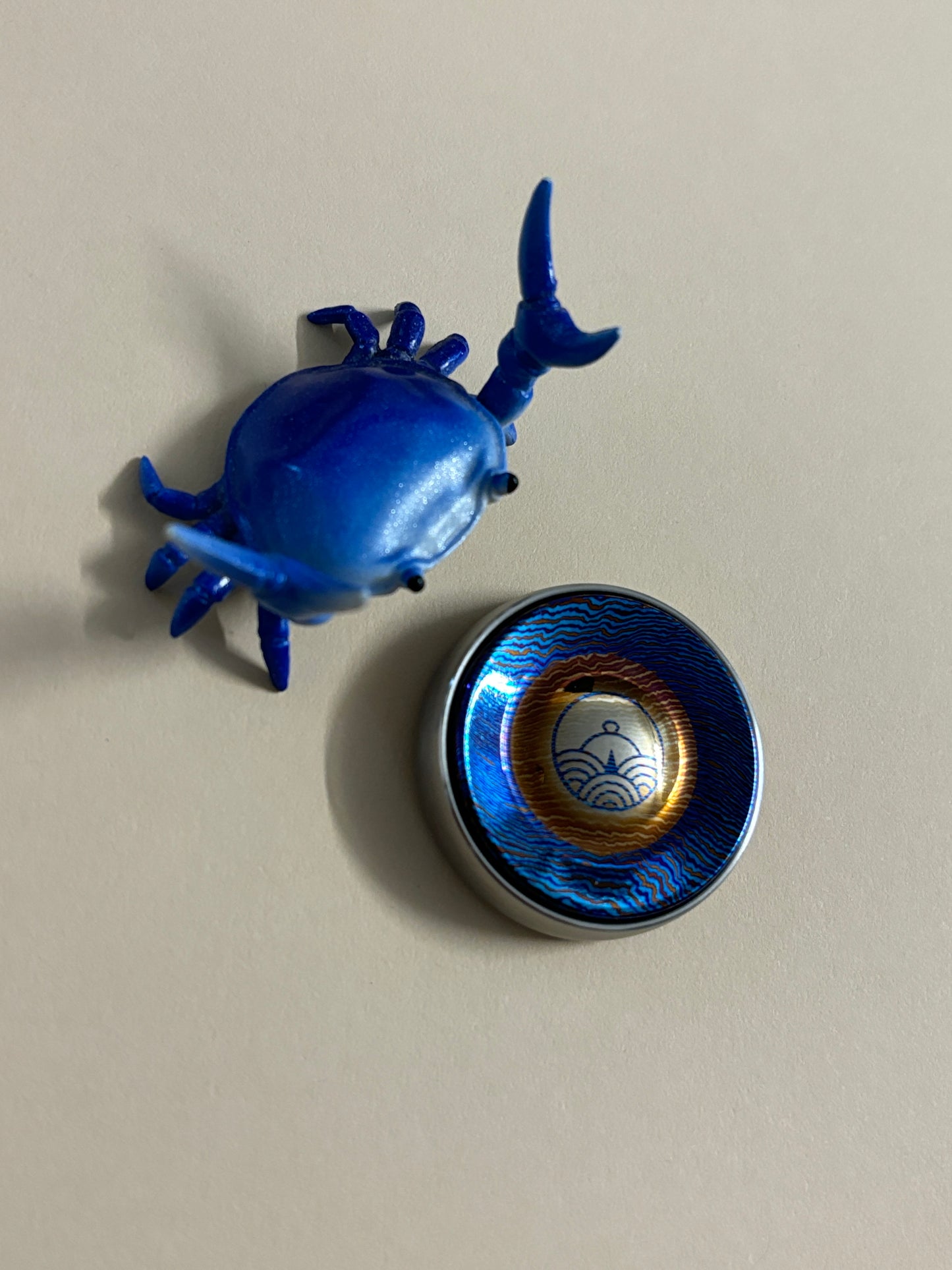 Umburry armored haptic coin - mid size ti/ti dama- haptic coin - fidget toy