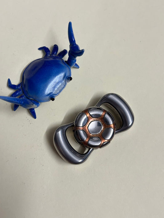 KAP - tungsten - horizon with SC button fidget spinner - fidget toy