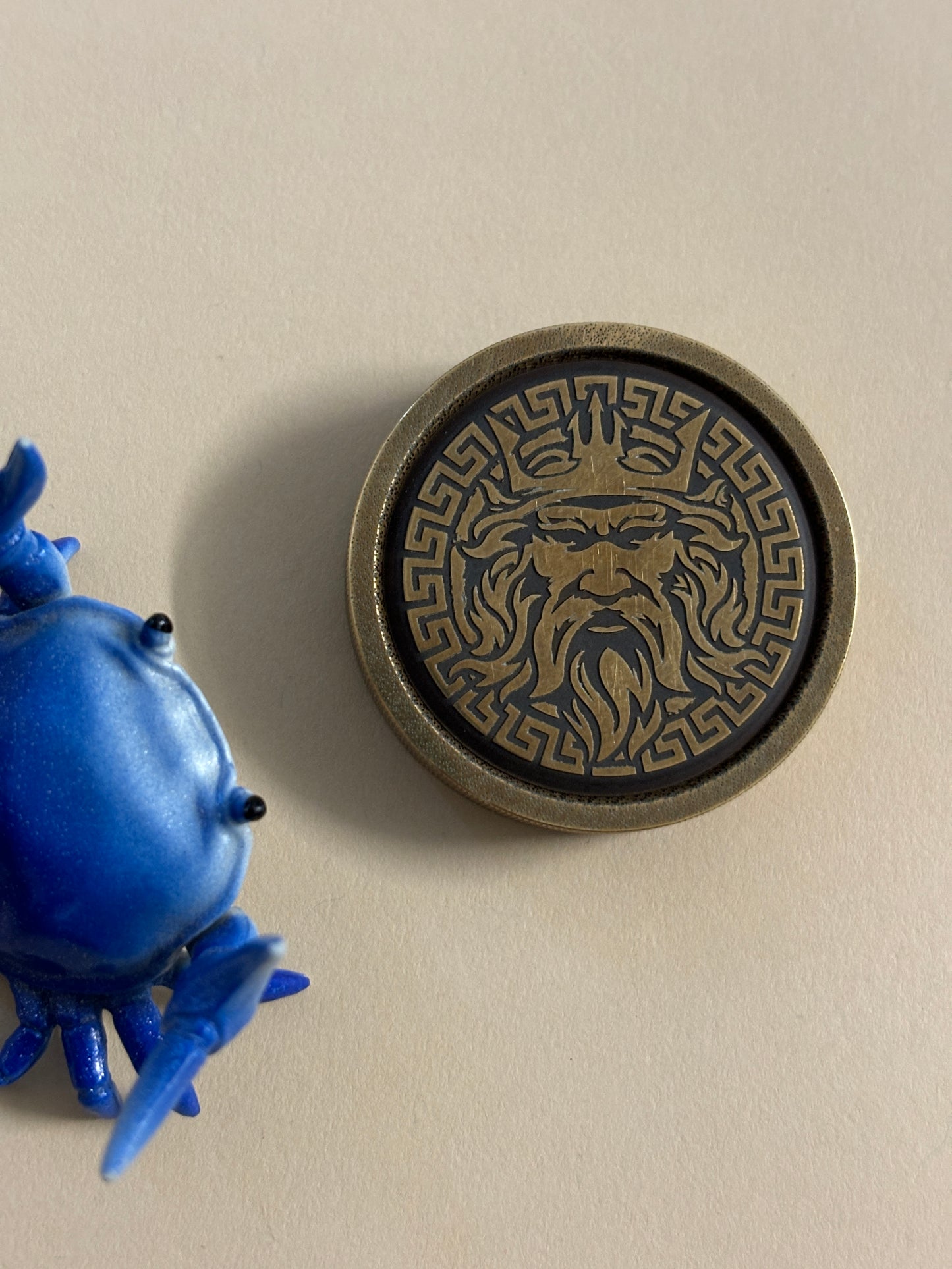 Umburry - brass - water - full size - haptic coin - fidget toy