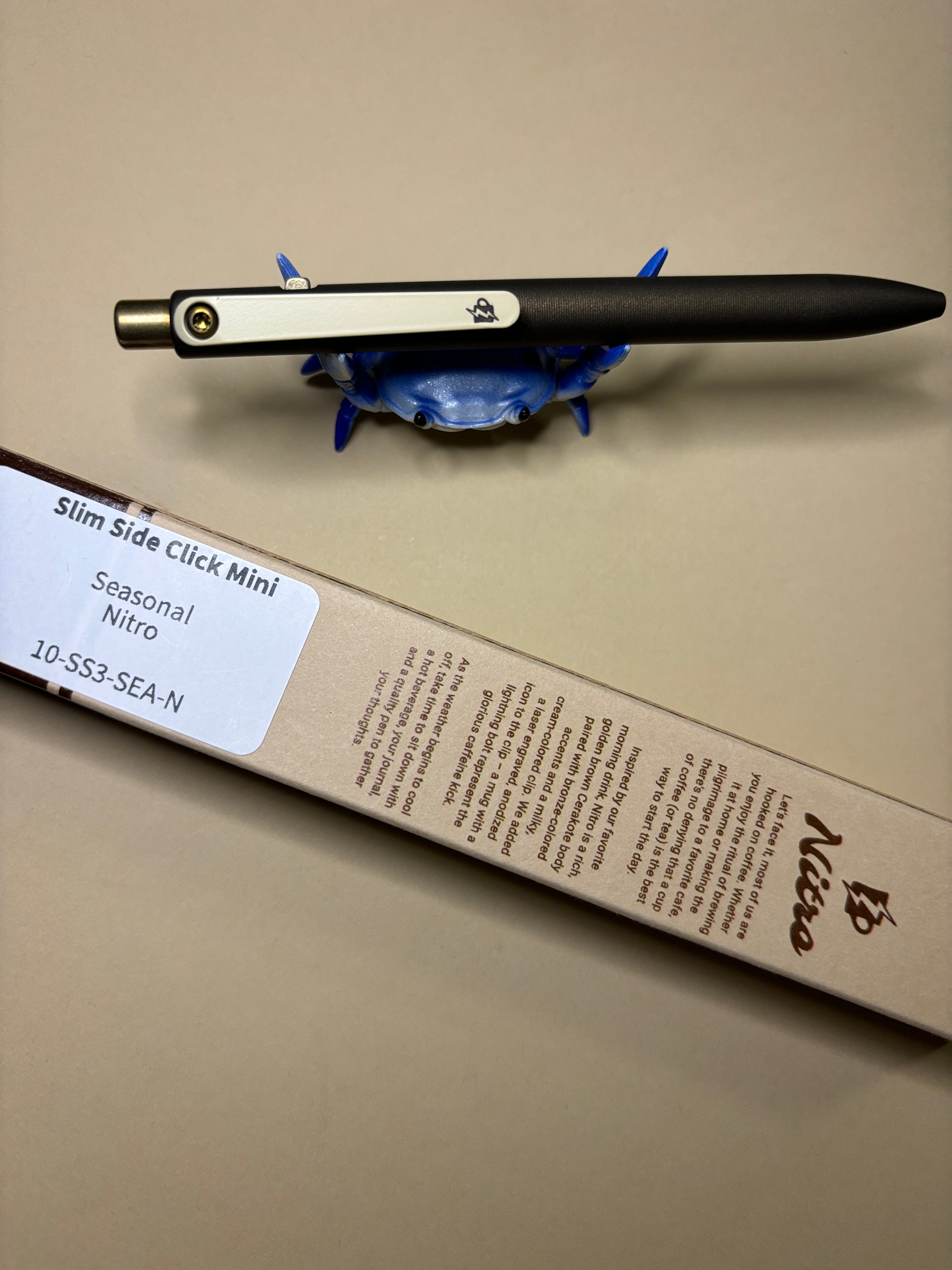 Tactile Turn Nitro - slim side click mini - bolt action pen