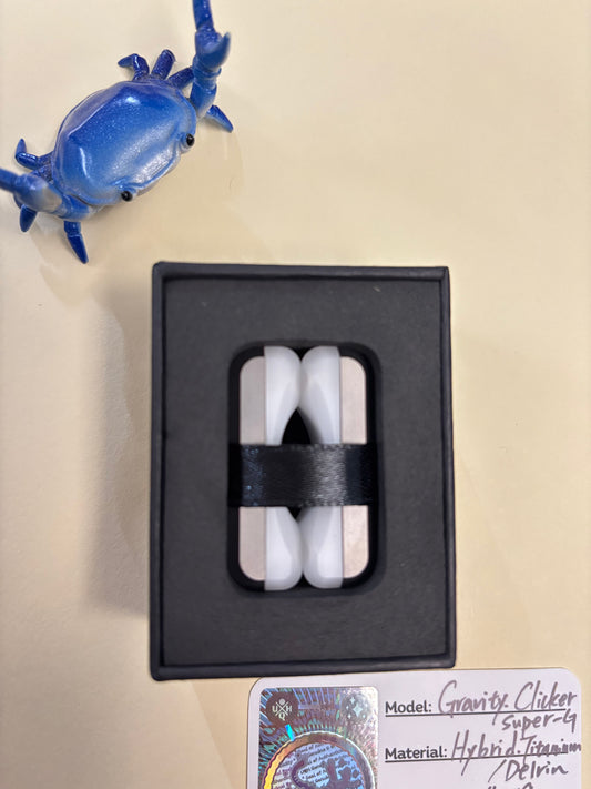 UQH - Gravity clicker  -  Super G delrin/TI- Fidget toy