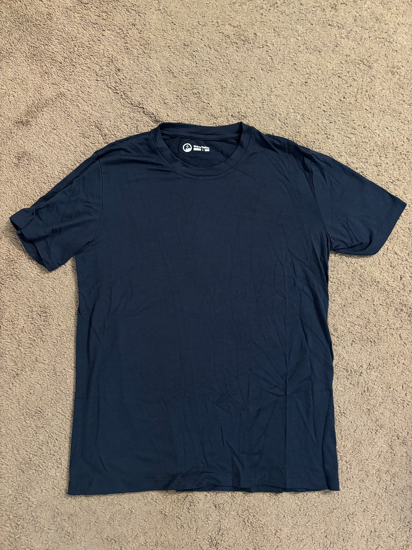 Outlier wool ultrafine tshirt - large - navy