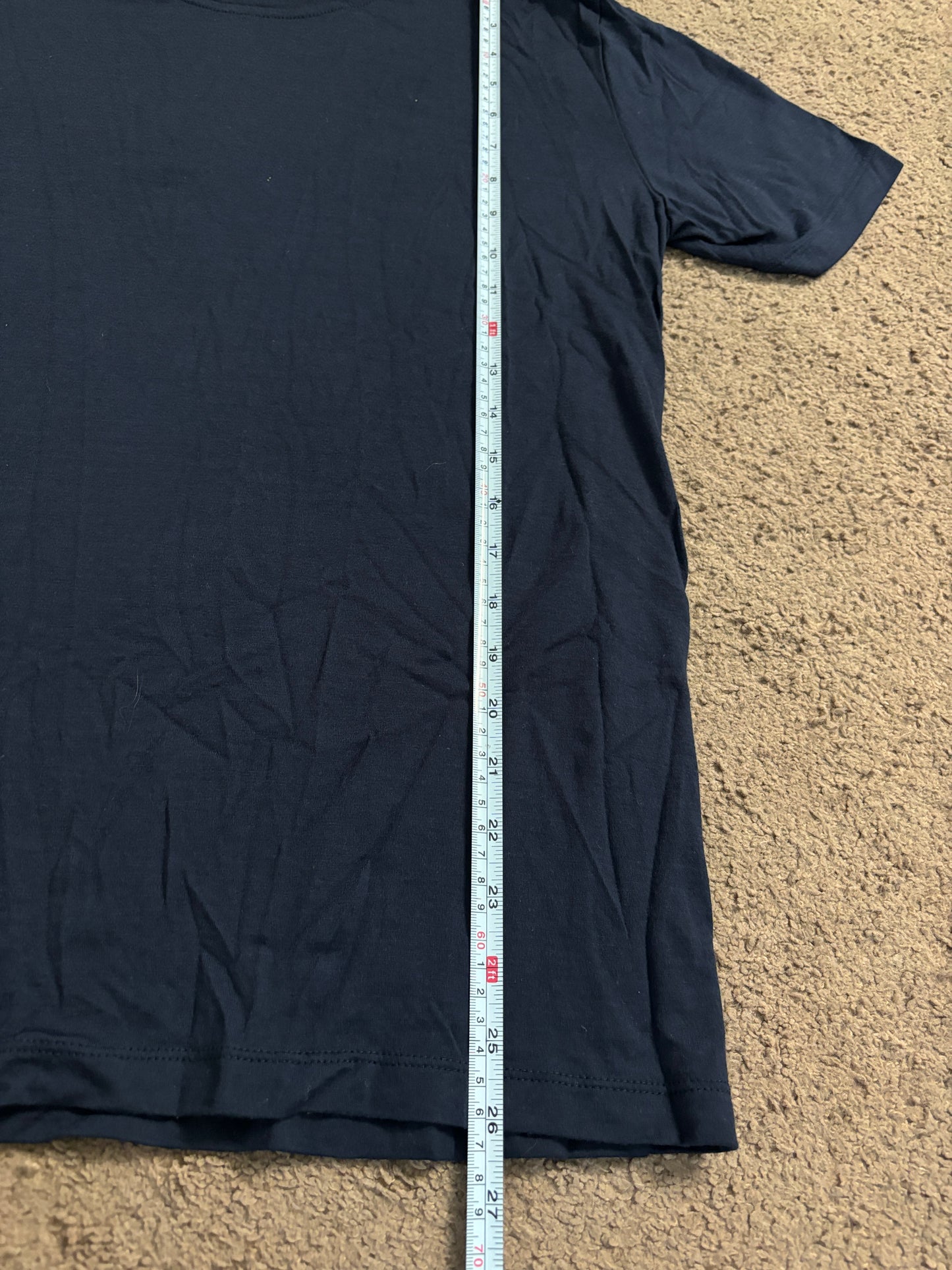 Outlier wool ultrafine tshirt - large - navy