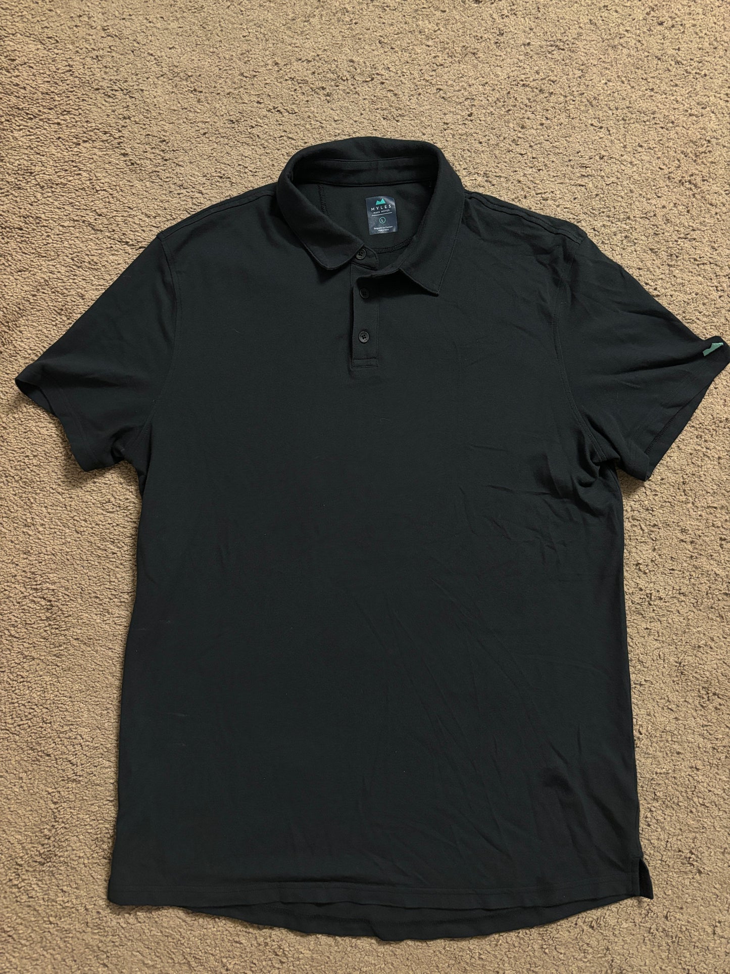Myles Apparel -  polo - black - large