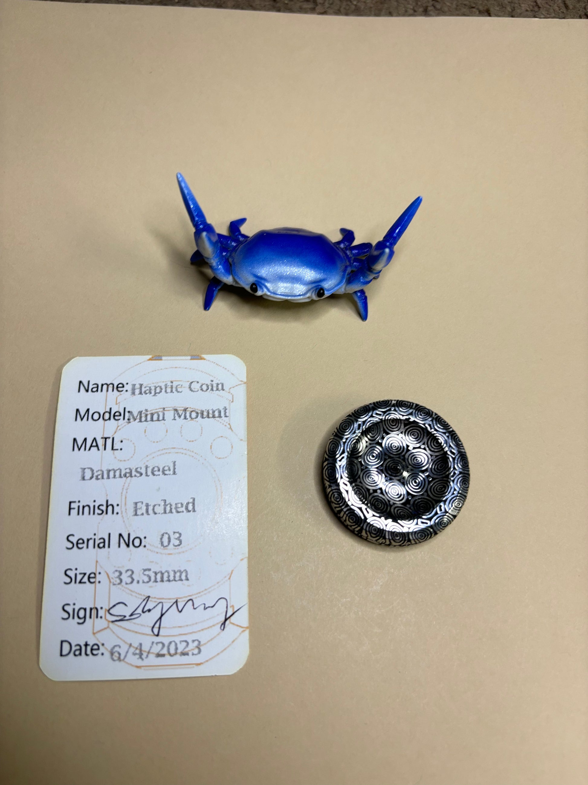 NJT HandPower Mini mount Coin フィジェットトイ njthandpower NJT NJT HandPower Mini mount Coin フィジェットトイ njthandpower NJT