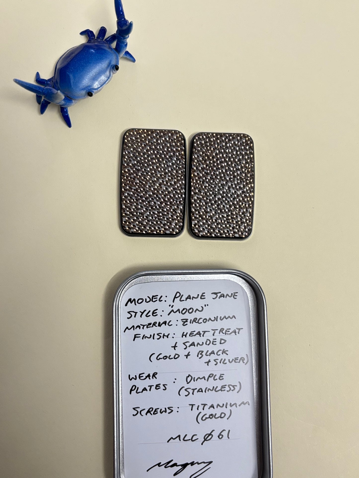 Magnus maglab plain jane moon - zirc with SS plate - fidget toy