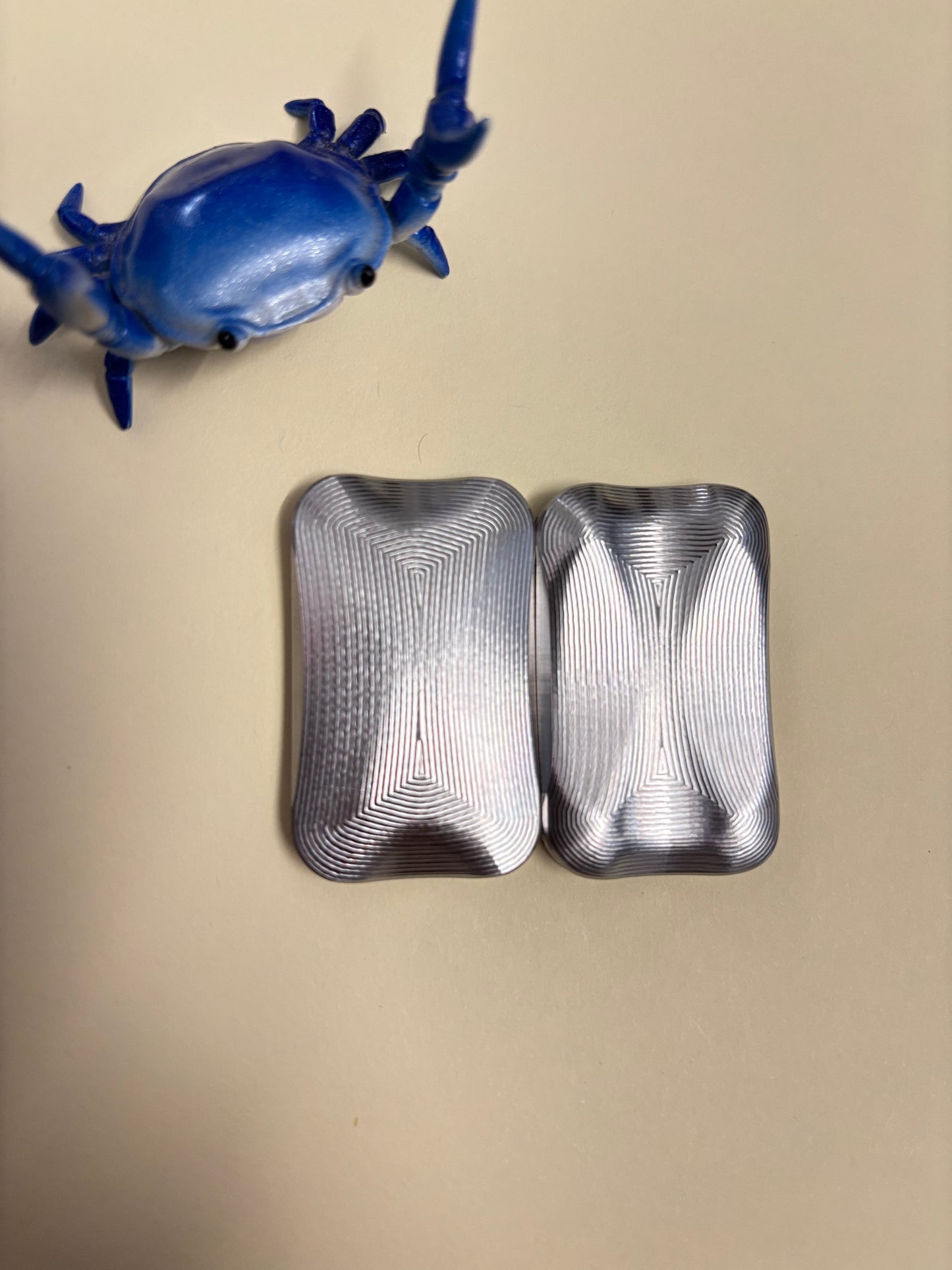 Moduswork Rapt MVS asymmetrical - ss - with inserts - slider - fidget toy