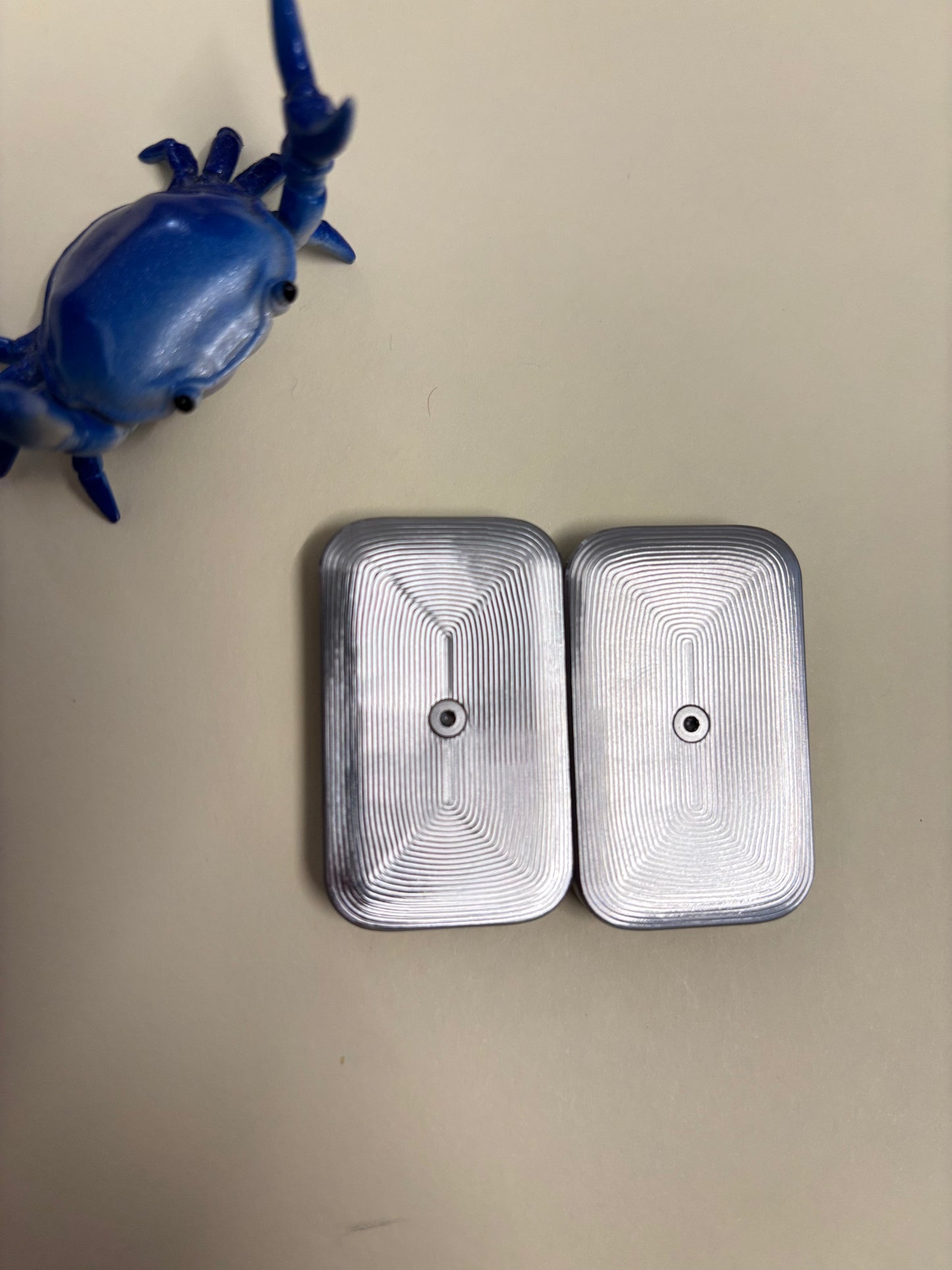 Moduswork Rapt MVS asymmetrical - ss - with inserts - slider - fidget toy