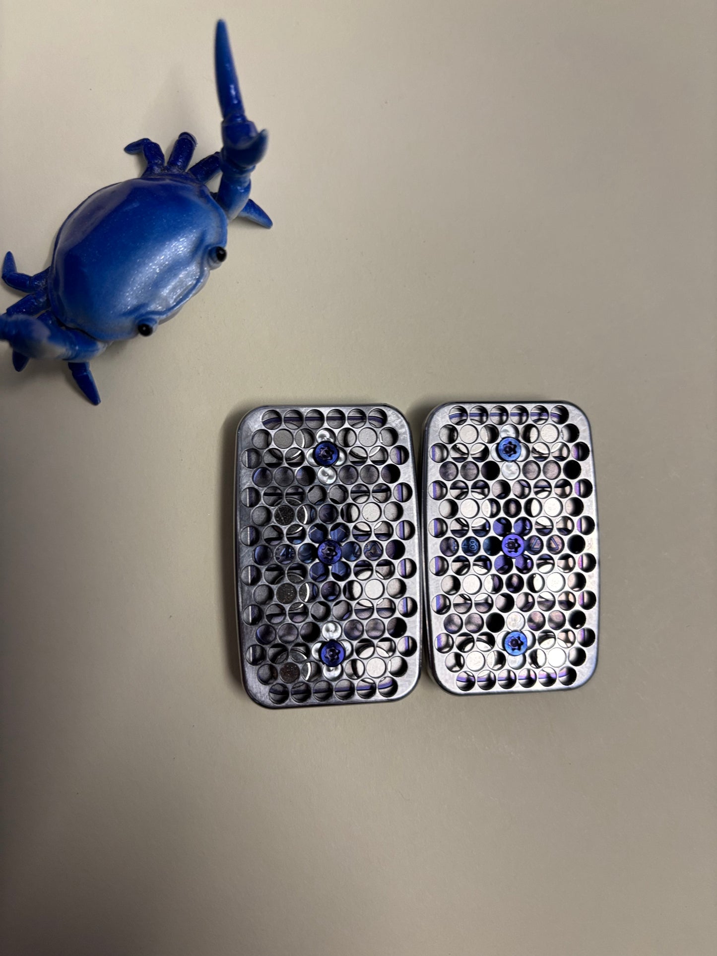 Magnus Hog - Titanium with SS plates - fidget toy